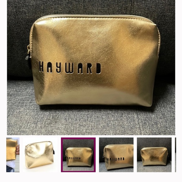 Hayward Gold Makeup Baglike new zip top inside clean open to offers - Picture 3 of 6